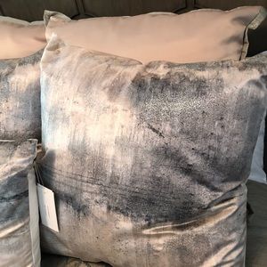 Pair of Calisto Velour Dip-dyed Throw Pillows